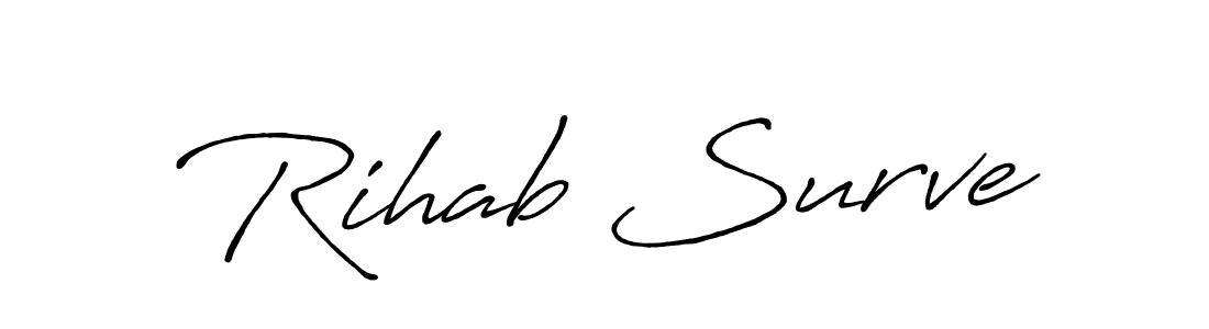 This is the best signature style for the Rihab Surve name. Also you like these signature font (Antro_Vectra_Bolder). Mix name signature. Rihab Surve signature style 7 images and pictures png