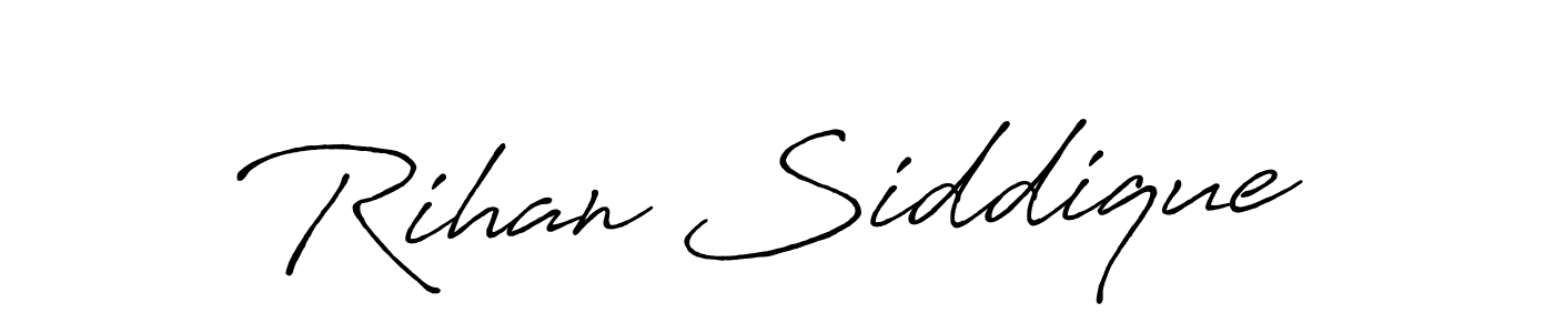 This is the best signature style for the Rihan Siddique name. Also you like these signature font (Antro_Vectra_Bolder). Mix name signature. Rihan Siddique signature style 7 images and pictures png