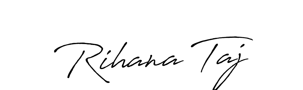 if you are searching for the best signature style for your name Rihana Taj. so please give up your signature search. here we have designed multiple signature styles  using Antro_Vectra_Bolder. Rihana Taj signature style 7 images and pictures png