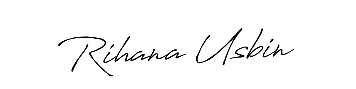 This is the best signature style for the Rihana Usbin name. Also you like these signature font (Antro_Vectra_Bolder). Mix name signature. Rihana Usbin signature style 7 images and pictures png