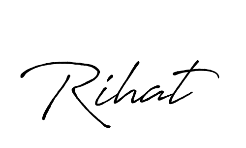 How to make Rihat signature? Antro_Vectra_Bolder is a professional autograph style. Create handwritten signature for Rihat name. Rihat signature style 7 images and pictures png