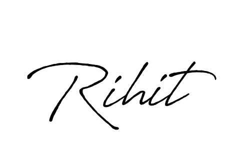 Also we have Rihit name is the best signature style. Create professional handwritten signature collection using Antro_Vectra_Bolder autograph style. Rihit signature style 7 images and pictures png