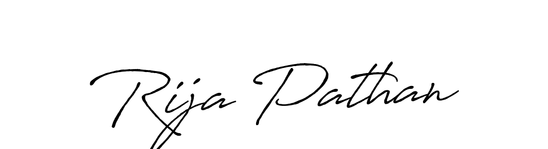 Also You can easily find your signature by using the search form. We will create Rija Pathan name handwritten signature images for you free of cost using Antro_Vectra_Bolder sign style. Rija Pathan signature style 7 images and pictures png