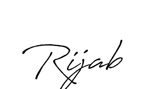 Rijab stylish signature style. Best Handwritten Sign (Antro_Vectra_Bolder) for my name. Handwritten Signature Collection Ideas for my name Rijab. Rijab signature style 7 images and pictures png