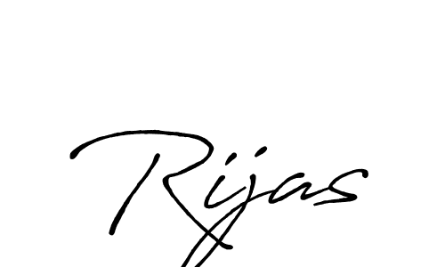 Rijas stylish signature style. Best Handwritten Sign (Antro_Vectra_Bolder) for my name. Handwritten Signature Collection Ideas for my name Rijas. Rijas signature style 7 images and pictures png