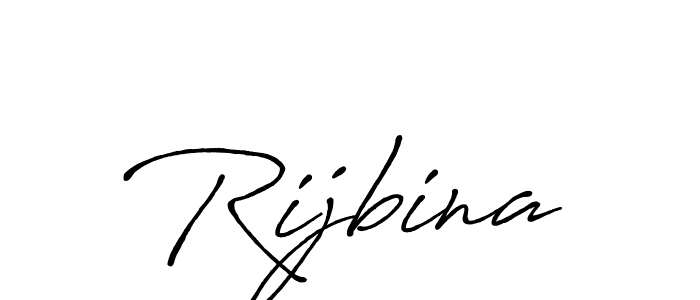 How to make Rijbina signature? Antro_Vectra_Bolder is a professional autograph style. Create handwritten signature for Rijbina name. Rijbina signature style 7 images and pictures png