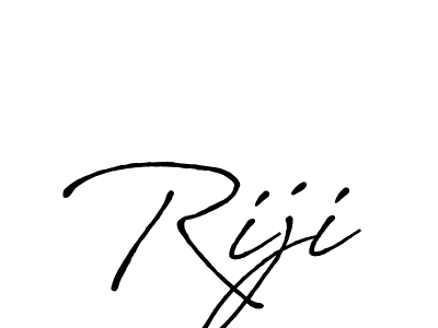 Make a beautiful signature design for name Riji. With this signature (Antro_Vectra_Bolder) style, you can create a handwritten signature for free. Riji signature style 7 images and pictures png