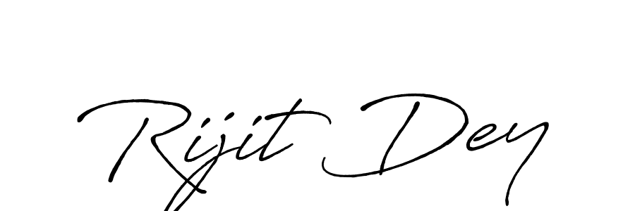 How to make Rijit Dey name signature. Use Antro_Vectra_Bolder style for creating short signs online. This is the latest handwritten sign. Rijit Dey signature style 7 images and pictures png