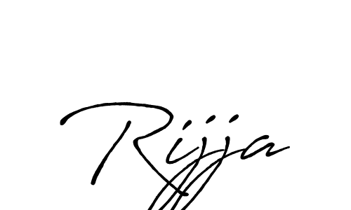 It looks lik you need a new signature style for name Rijja. Design unique handwritten (Antro_Vectra_Bolder) signature with our free signature maker in just a few clicks. Rijja signature style 7 images and pictures png