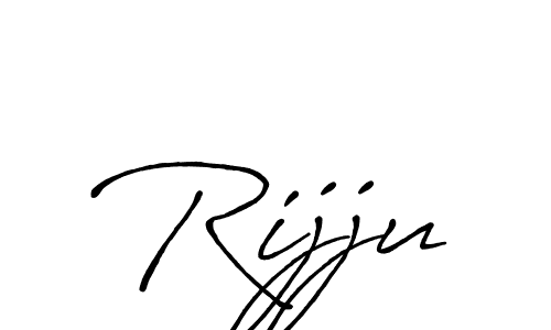 if you are searching for the best signature style for your name Rijju. so please give up your signature search. here we have designed multiple signature styles  using Antro_Vectra_Bolder. Rijju signature style 7 images and pictures png