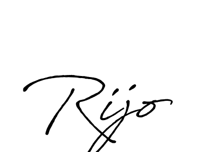 Design your own signature with our free online signature maker. With this signature software, you can create a handwritten (Antro_Vectra_Bolder) signature for name Rijo. Rijo signature style 7 images and pictures png