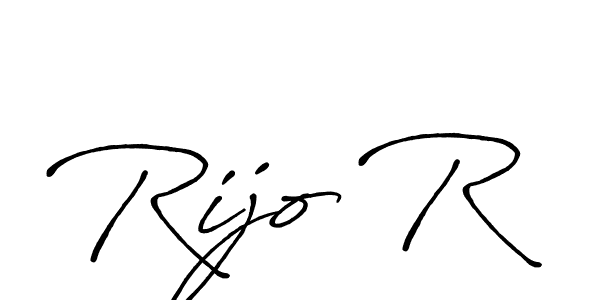 Once you've used our free online signature maker to create your best signature Antro_Vectra_Bolder style, it's time to enjoy all of the benefits that Rijo R name signing documents. Rijo R signature style 7 images and pictures png