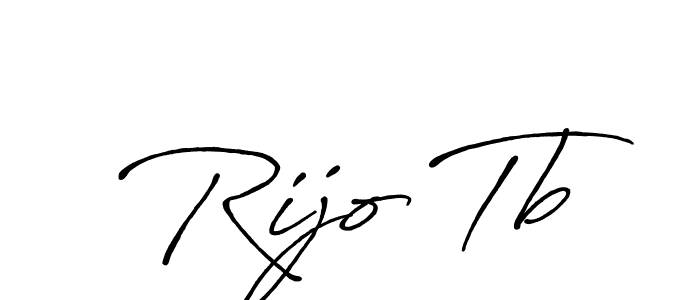 It looks lik you need a new signature style for name Rijo Tb. Design unique handwritten (Antro_Vectra_Bolder) signature with our free signature maker in just a few clicks. Rijo Tb signature style 7 images and pictures png