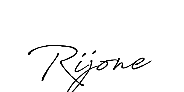 Similarly Antro_Vectra_Bolder is the best handwritten signature design. Signature creator online .You can use it as an online autograph creator for name Rijone. Rijone signature style 7 images and pictures png