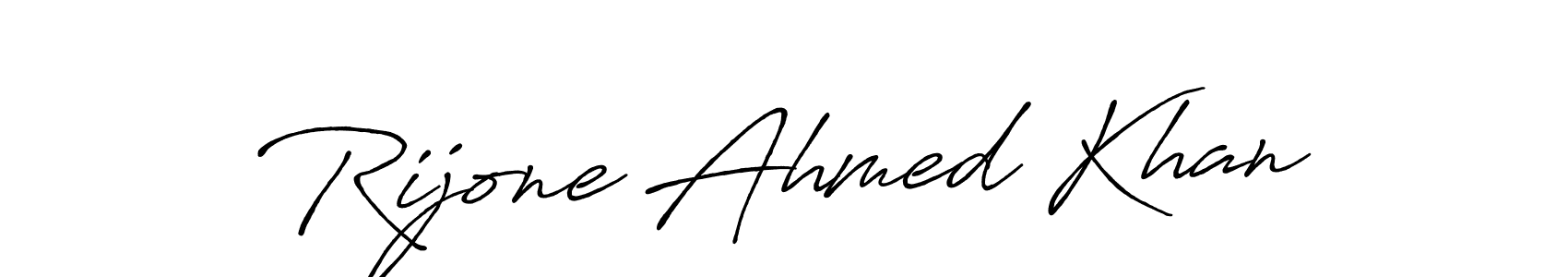 It looks lik you need a new signature style for name Rijone Ahmed Khan. Design unique handwritten (Antro_Vectra_Bolder) signature with our free signature maker in just a few clicks. Rijone Ahmed Khan signature style 7 images and pictures png