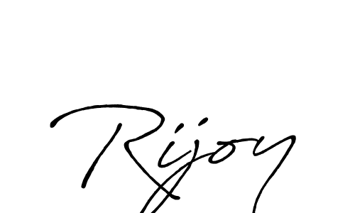 Use a signature maker to create a handwritten signature online. With this signature software, you can design (Antro_Vectra_Bolder) your own signature for name Rijoy. Rijoy signature style 7 images and pictures png