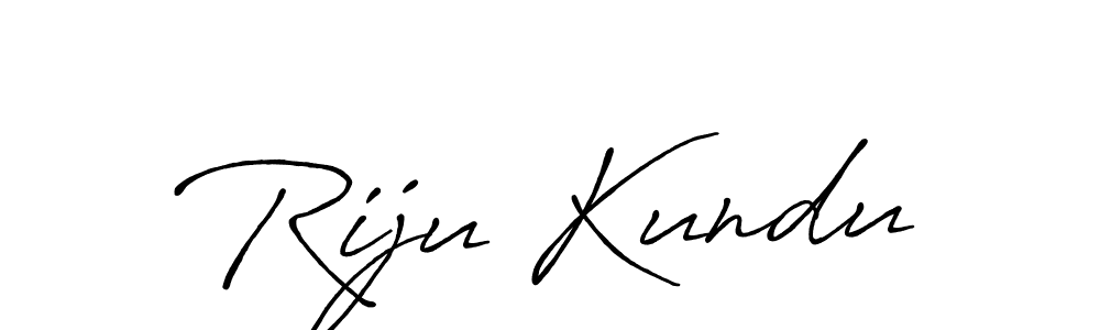 Design your own signature with our free online signature maker. With this signature software, you can create a handwritten (Antro_Vectra_Bolder) signature for name Riju Kundu. Riju Kundu signature style 7 images and pictures png