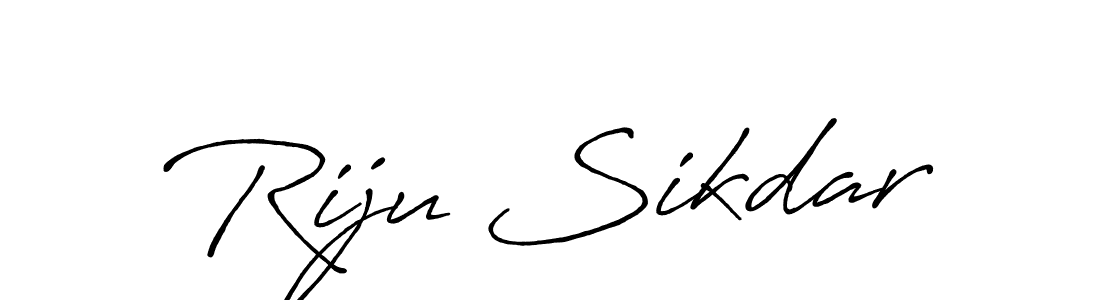 Design your own signature with our free online signature maker. With this signature software, you can create a handwritten (Antro_Vectra_Bolder) signature for name Riju Sikdar. Riju Sikdar signature style 7 images and pictures png