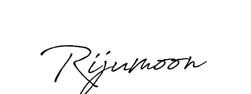 Use a signature maker to create a handwritten signature online. With this signature software, you can design (Antro_Vectra_Bolder) your own signature for name Rijumoon. Rijumoon signature style 7 images and pictures png