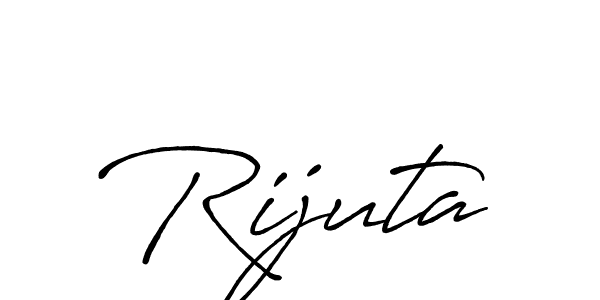 Make a beautiful signature design for name Rijuta. With this signature (Antro_Vectra_Bolder) style, you can create a handwritten signature for free. Rijuta signature style 7 images and pictures png