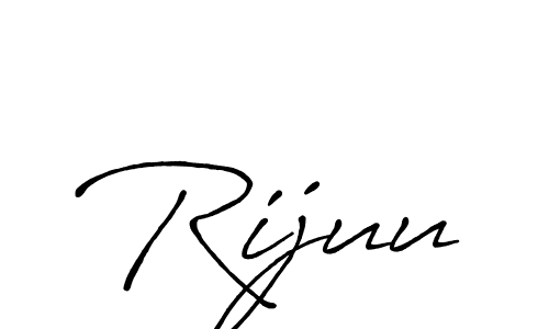 Create a beautiful signature design for name Rijuu. With this signature (Antro_Vectra_Bolder) fonts, you can make a handwritten signature for free. Rijuu signature style 7 images and pictures png