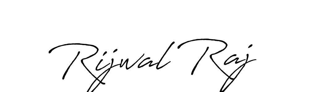 How to make Rijwal Raj signature? Antro_Vectra_Bolder is a professional autograph style. Create handwritten signature for Rijwal Raj name. Rijwal Raj signature style 7 images and pictures png