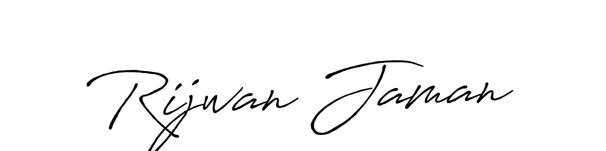 Design your own signature with our free online signature maker. With this signature software, you can create a handwritten (Antro_Vectra_Bolder) signature for name Rijwan Jaman. Rijwan Jaman signature style 7 images and pictures png