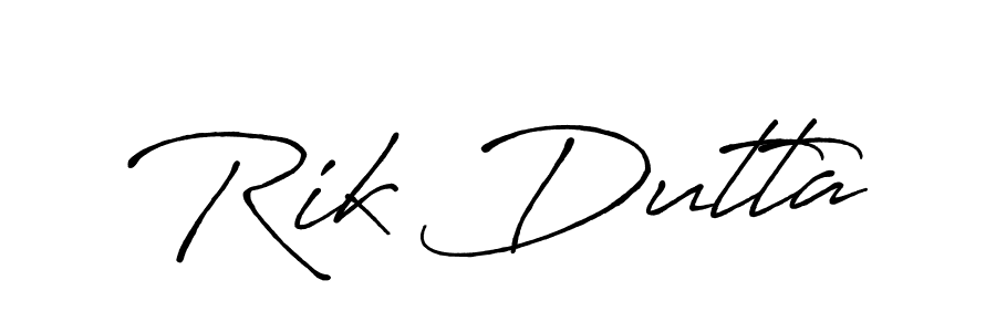 Also You can easily find your signature by using the search form. We will create Rik Dutta name handwritten signature images for you free of cost using Antro_Vectra_Bolder sign style. Rik Dutta signature style 7 images and pictures png