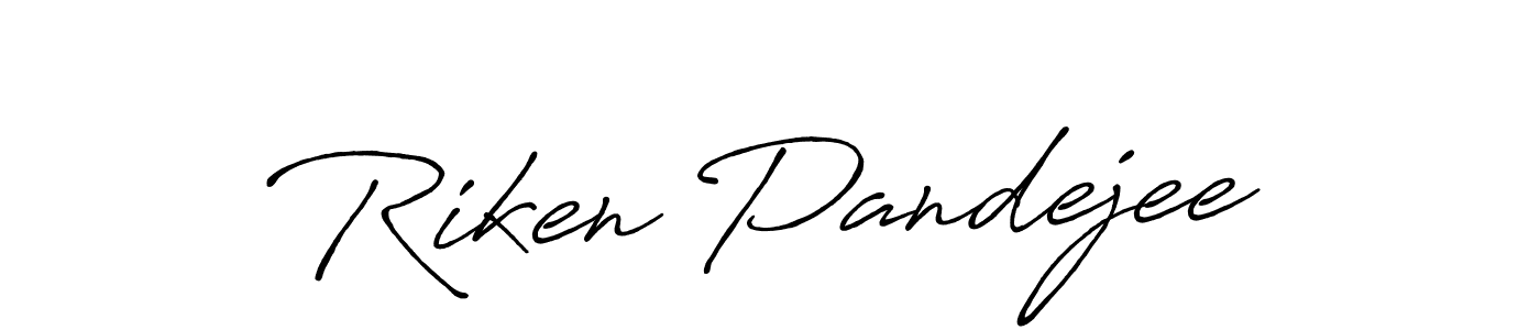 It looks lik you need a new signature style for name Riken Pandejee. Design unique handwritten (Antro_Vectra_Bolder) signature with our free signature maker in just a few clicks. Riken Pandejee signature style 7 images and pictures png