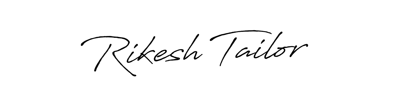 The best way (Antro_Vectra_Bolder) to make a short signature is to pick only two or three words in your name. The name Rikesh Tailor include a total of six letters. For converting this name. Rikesh Tailor signature style 7 images and pictures png