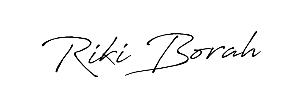 It looks lik you need a new signature style for name Riki Borah. Design unique handwritten (Antro_Vectra_Bolder) signature with our free signature maker in just a few clicks. Riki Borah signature style 7 images and pictures png