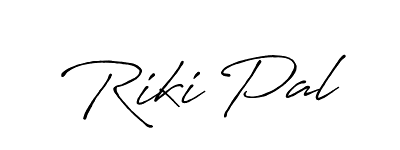 Use a signature maker to create a handwritten signature online. With this signature software, you can design (Antro_Vectra_Bolder) your own signature for name Riki Pal. Riki Pal signature style 7 images and pictures png