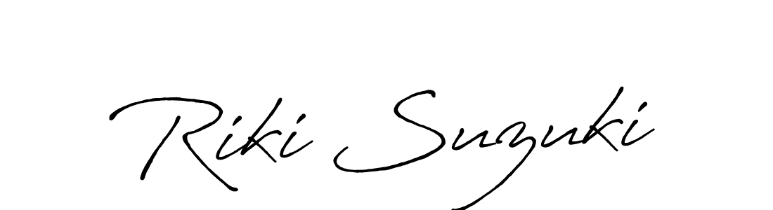 Also You can easily find your signature by using the search form. We will create Riki Suzuki name handwritten signature images for you free of cost using Antro_Vectra_Bolder sign style. Riki Suzuki signature style 7 images and pictures png