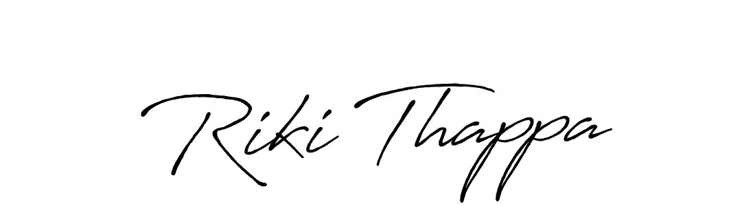 Antro_Vectra_Bolder is a professional signature style that is perfect for those who want to add a touch of class to their signature. It is also a great choice for those who want to make their signature more unique. Get Riki Thappa name to fancy signature for free. Riki Thappa signature style 7 images and pictures png