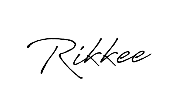 Antro_Vectra_Bolder is a professional signature style that is perfect for those who want to add a touch of class to their signature. It is also a great choice for those who want to make their signature more unique. Get Rikkee name to fancy signature for free. Rikkee signature style 7 images and pictures png