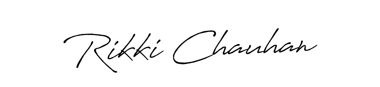 Make a short Rikki Chauhan signature style. Manage your documents anywhere anytime using Antro_Vectra_Bolder. Create and add eSignatures, submit forms, share and send files easily. Rikki Chauhan signature style 7 images and pictures png