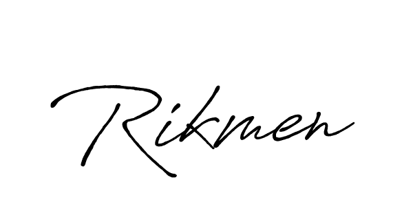 if you are searching for the best signature style for your name Rikmen. so please give up your signature search. here we have designed multiple signature styles  using Antro_Vectra_Bolder. Rikmen signature style 7 images and pictures png