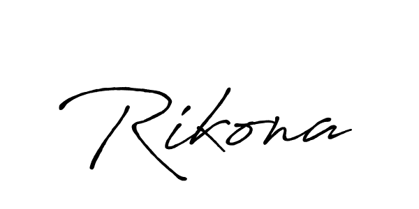 Once you've used our free online signature maker to create your best signature Antro_Vectra_Bolder style, it's time to enjoy all of the benefits that Rikona name signing documents. Rikona signature style 7 images and pictures png