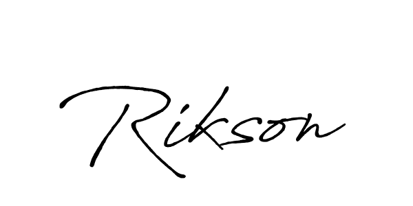 Also we have Rikson name is the best signature style. Create professional handwritten signature collection using Antro_Vectra_Bolder autograph style. Rikson signature style 7 images and pictures png