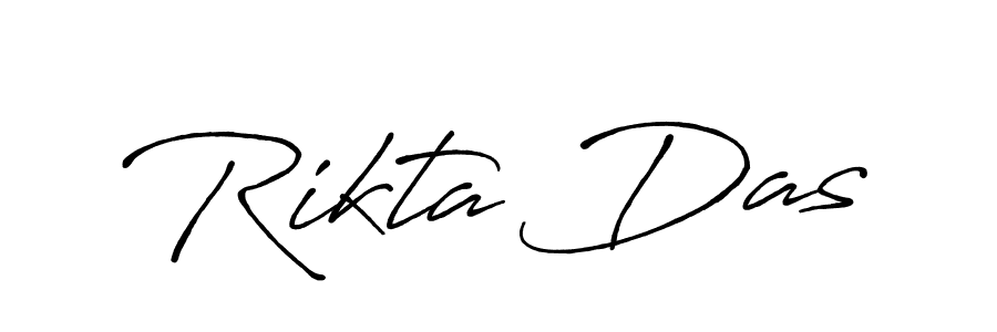 Design your own signature with our free online signature maker. With this signature software, you can create a handwritten (Antro_Vectra_Bolder) signature for name Rikta Das. Rikta Das signature style 7 images and pictures png