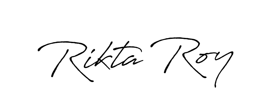 Make a short Rikta Roy signature style. Manage your documents anywhere anytime using Antro_Vectra_Bolder. Create and add eSignatures, submit forms, share and send files easily. Rikta Roy signature style 7 images and pictures png