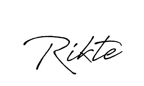 You should practise on your own different ways (Antro_Vectra_Bolder) to write your name (Rikte) in signature. don't let someone else do it for you. Rikte signature style 7 images and pictures png