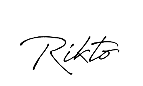 Once you've used our free online signature maker to create your best signature Antro_Vectra_Bolder style, it's time to enjoy all of the benefits that Rikto name signing documents. Rikto signature style 7 images and pictures png