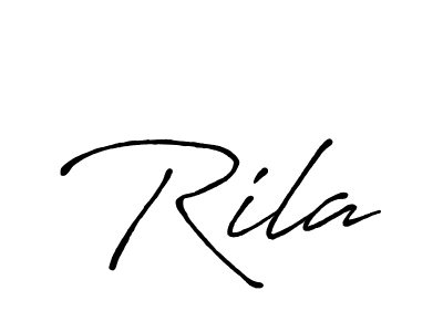 How to make Rila name signature. Use Antro_Vectra_Bolder style for creating short signs online. This is the latest handwritten sign. Rila signature style 7 images and pictures png