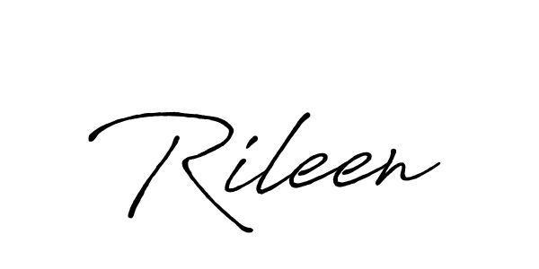 Also we have Rileen name is the best signature style. Create professional handwritten signature collection using Antro_Vectra_Bolder autograph style. Rileen signature style 7 images and pictures png