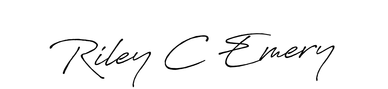Also we have Riley C Emery name is the best signature style. Create professional handwritten signature collection using Antro_Vectra_Bolder autograph style. Riley C Emery signature style 7 images and pictures png