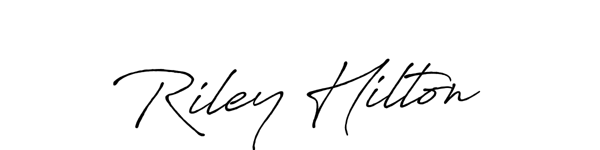 if you are searching for the best signature style for your name Riley Hilton. so please give up your signature search. here we have designed multiple signature styles  using Antro_Vectra_Bolder. Riley Hilton signature style 7 images and pictures png