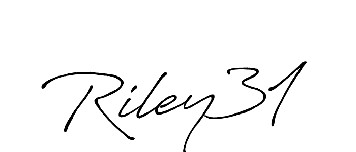 Design your own signature with our free online signature maker. With this signature software, you can create a handwritten (Antro_Vectra_Bolder) signature for name Riley31. Riley31 signature style 7 images and pictures png