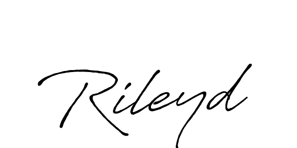 Make a beautiful signature design for name Rileyd. With this signature (Antro_Vectra_Bolder) style, you can create a handwritten signature for free. Rileyd signature style 7 images and pictures png