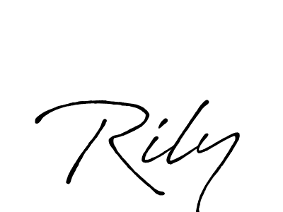Make a beautiful signature design for name Rily. Use this online signature maker to create a handwritten signature for free. Rily signature style 7 images and pictures png